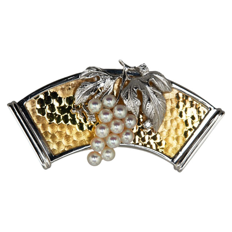 [LuxUness] 14K Akoya Pearl Brooch Metal Brooch in Excellent condition