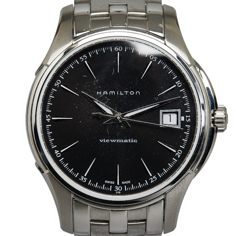 Hamilton Jazzmaster Viewmatic Stainless Steel Automatic Men's Watch with Black Dial H32455131（H324550）