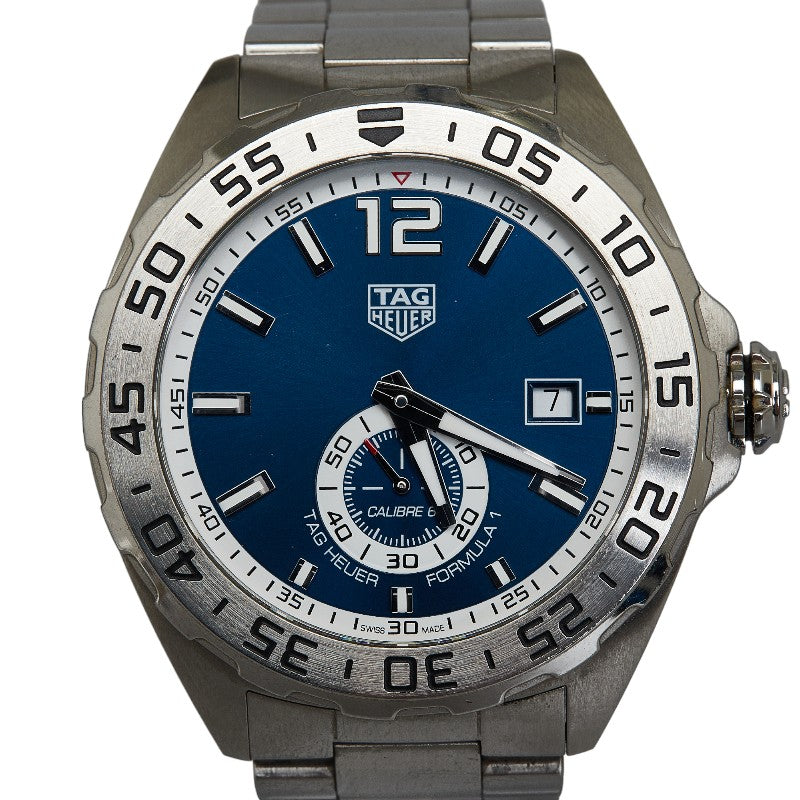 TAG Heuer Formula 1 Calibre 6 Stainless Steel Automatic Men's Watch with Blue Dial WAZ2014