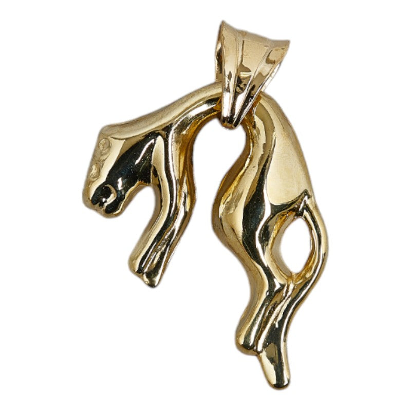 18K Yellow Gold Panther Pendant, Ladies' Jewelry