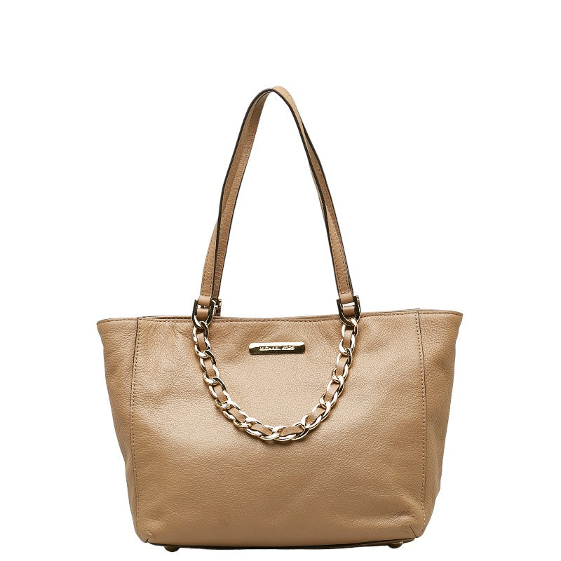 Leather Chained Tote Bag
