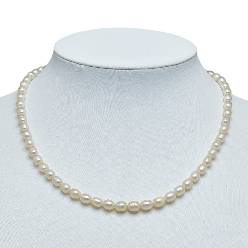 [LuxUness] Classic Pearl Necklace Natural Material Necklace in Good condition