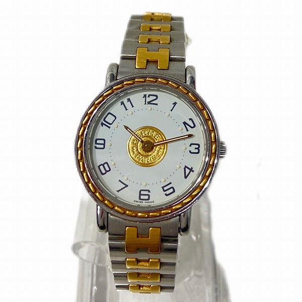 Hermes Serie Quartz Wristwatch SE4.220 - Stainless Steel for Women, Silver-Toned SE4.220