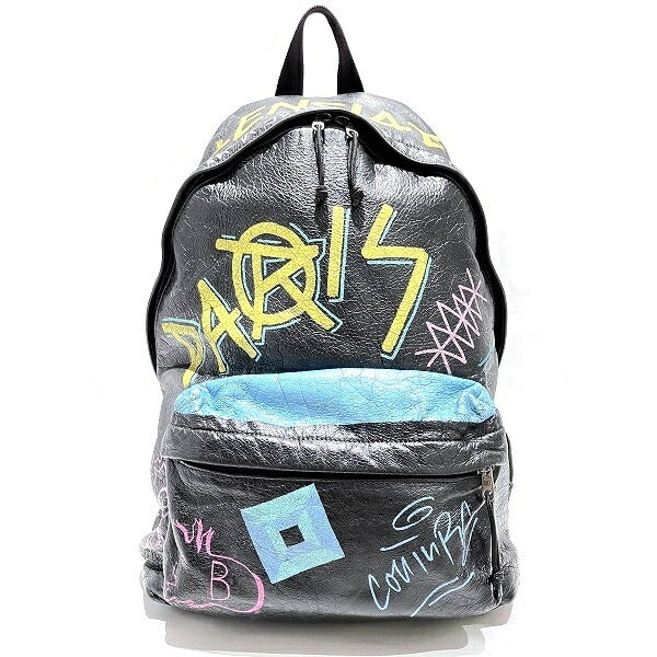 Leather Graffiti Explorer Backpack 503221.0