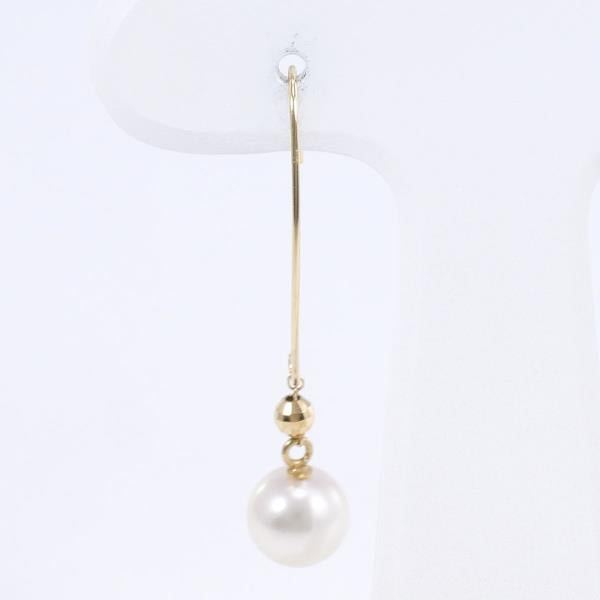 K18 18K Yellow Gold Single Pearl Earrings – Gold, Women's