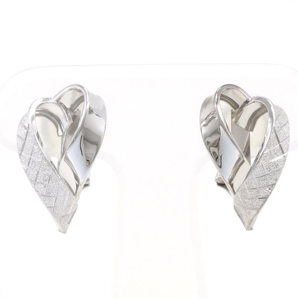 K14 White Gold Earrings for Women, Weight Approx 2.8g - Preowned