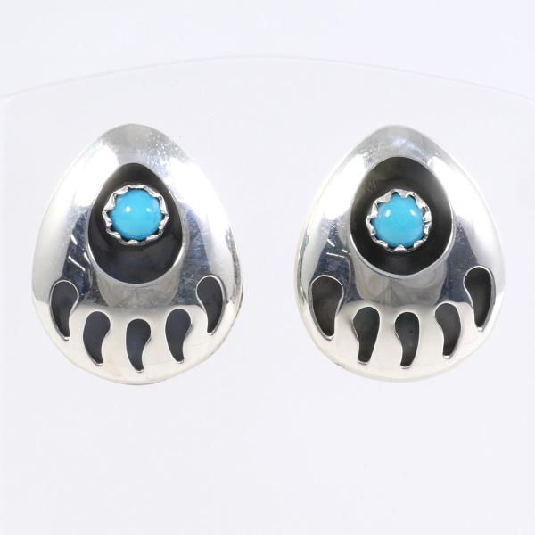 "Silver, Turquoise Earrings approx Weight 2.0g, Silver Turquoise Jewelry for Women"