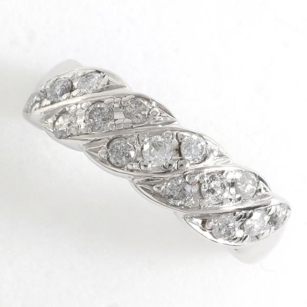 Platinum PT900, Size 13, 0.50 ct Diamond Ring for Women