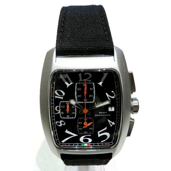 Locman Sports Anniversary Men's Wristwatch Ref. 470, Leather/Aluminium Case with Cordura, Silver, Locman [Pre-Owned] Ref 470