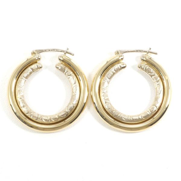 K18 Yellow Gold Earrings for Women, Total Weight Approximately 7.7g