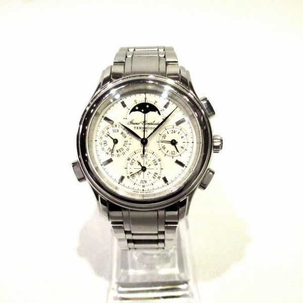 Tenjodo Grand Complication Moon Phase Men's Watch 6770-T003702, Silver Stainless Steel - Preowned 6770-T003702