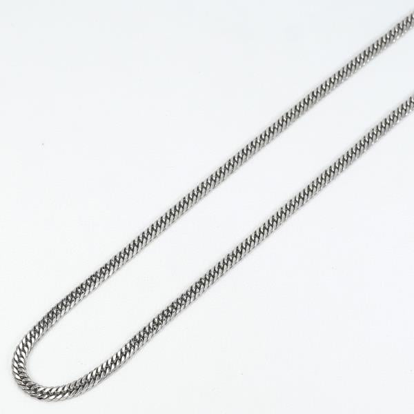 "PT850 Platinum Necklace Approx. 40cm - Happy plane Double, Total Weight approx. 12.1g for Men"