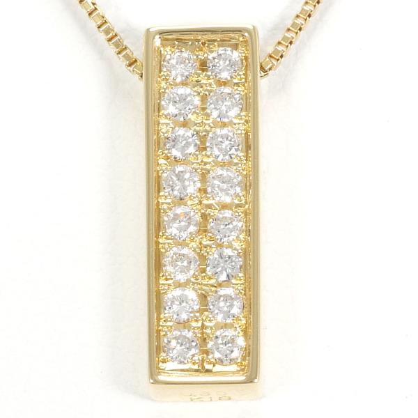 Ladies' 18K Yellow Gold Necklace featuring 0.30 ct Diamond, Approx. Weight 3.7g, Approx. Length 40cm