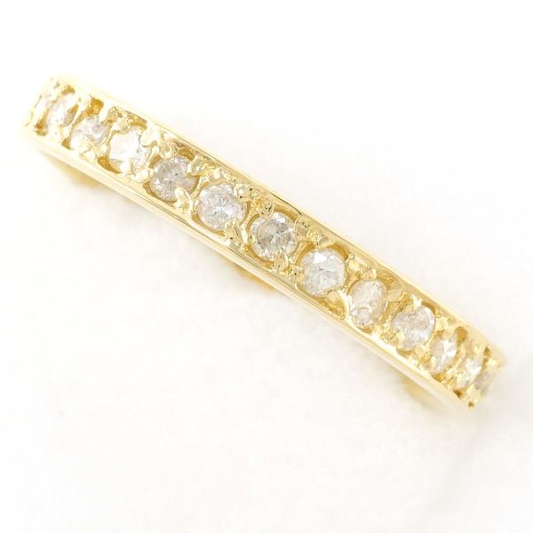 Ladies' 18K Yellow Gold Diamond Ring, Size 13, with 0.50ct Diamond, Weighs Approximately 2.4g