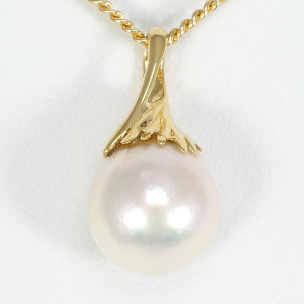 K18 18K Yellow Gold Necklace, Pearl Gemstone, Total weight approx. 4.6g, approx. 39cm, Ladies' Gold Jewelry
