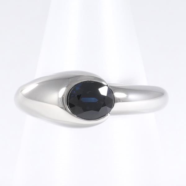 "PT850 Platinum Ring with 1.06ct Sapphire Size 12 - Weight approx. 6.9g for Women"