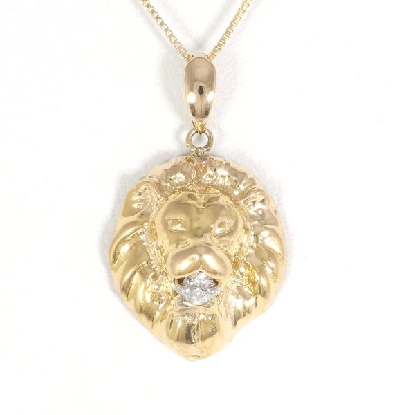 [LuxUness]  "Diamond Necklace in K18 Yellow Gold & Platinum, Total Weight Approximately 3.5g, 40cm" in Excellent condition