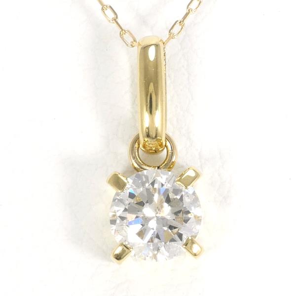 18ct Yellow Gold Diamond Necklace, 0.40ct, Total Weight Approx. 1.0g, Length 40cm