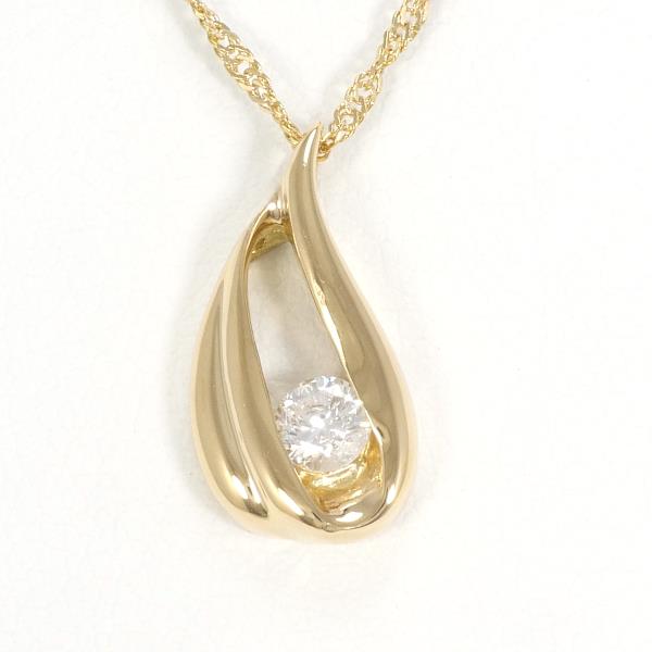 18ct Yellow Gold Diamond Necklace, 0.20ct, Total Weight Approx. 2.4g, Length 40cm