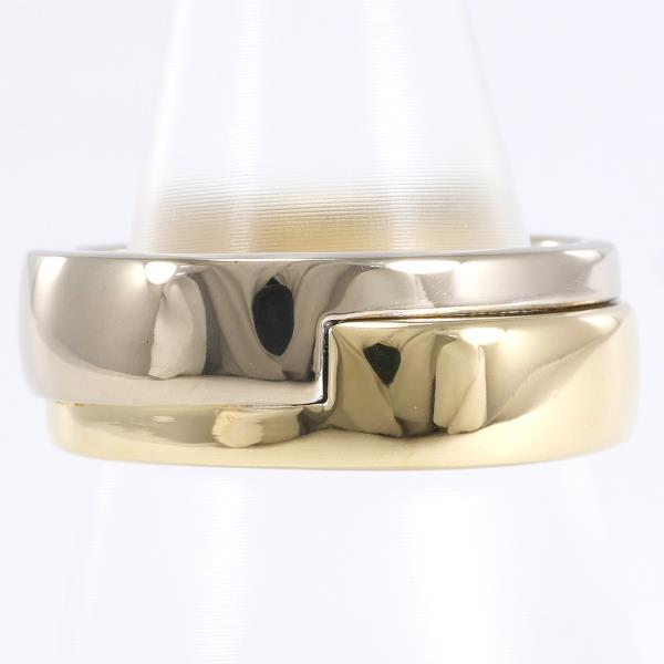 RUGIADA 10.4g K18 Yellow & White Gold Ring, Size 13 Women's Jewelry