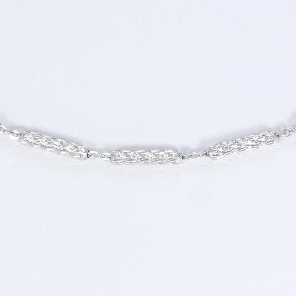 Necklace in 18K White Gold by La Corona, Approx. Weight 5.9g, 45cm Length Ladies'