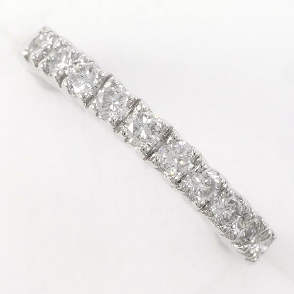 Ladies Platinum PT900 Diamond Ring, Size 14 with 0.50 ct Diamond, Total Weight Approx 3.9 g - Silver Jewelry