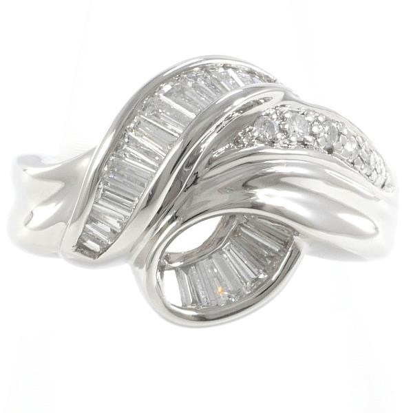 Platinum PT900 Women's Ring with 0.50ct Diamond - Size 9, Total Weight Approximately 5.8g