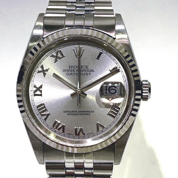 Rolex Datejust 16234 Men's Watch - Stainless Steel and White Gold Automatic Silver  16234.0