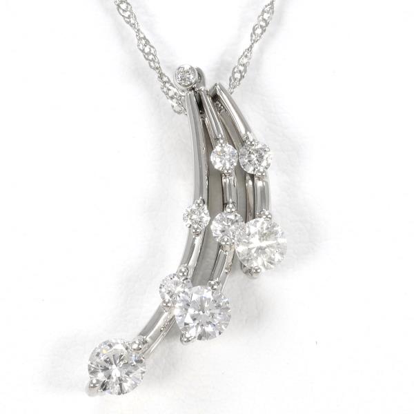 Platinum PT850/PT950 Diamond Necklace, 0.50CT, Approx. 42cm, Approximate Total Weight 3.0g.