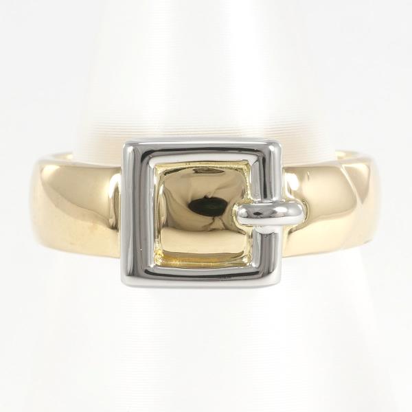 PT900 Platinum and K18 Yellow Gold Ring, Size 9, Weighing Approx. 6.0g (Pre-loved)