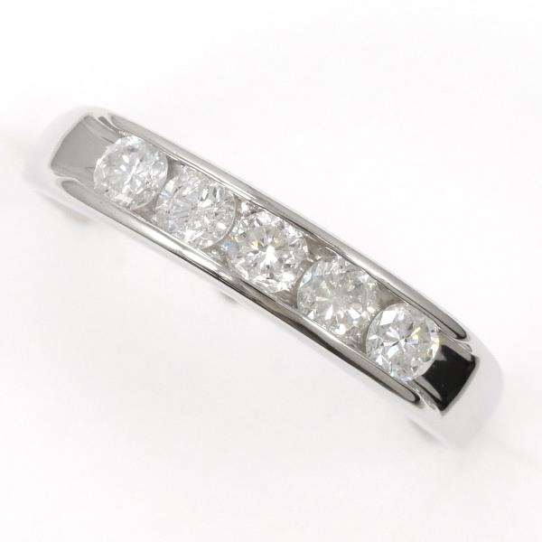 PT900 Platinum Ring with Diamond (0.50ct), Size 12.5, Weighing Approx. 3.9g (Pre-loved)