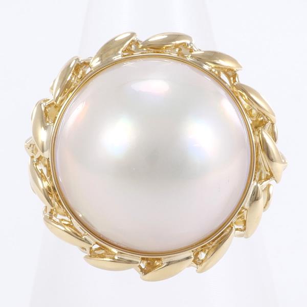 K18 Yellow Gold Size 11 Mabe Pearl Ring
