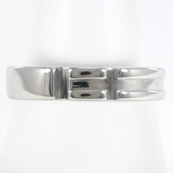 K18 18ct White Gold Ring, Size 13.5, Weight 3.7g, Women's Silver
