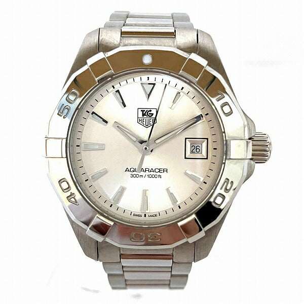 TAG HEUER Aquaracer Stainless Steel Silver Women's Watch WAY141 WAY141