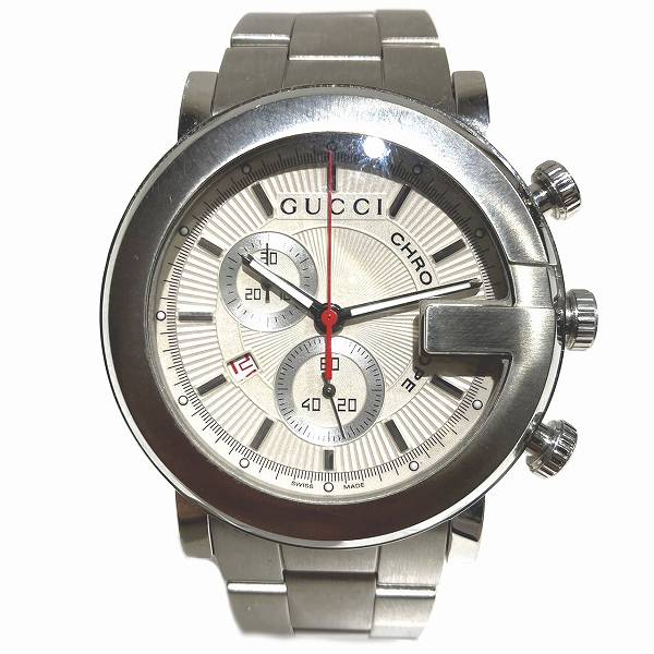 Gucci Men's Silver G Logo Case watch  101M