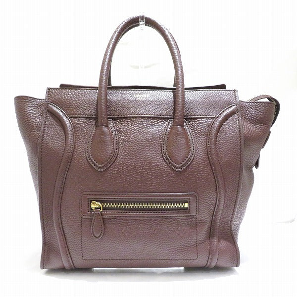 Celine Mini Leather Luggage Tote Bag Leather Handbag 165213 in Excellent condition