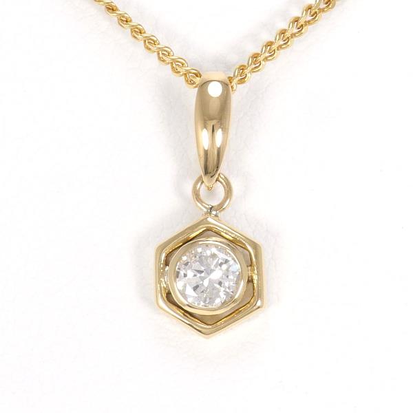 18K Yellow Gold Diamond Necklace, 0.23CT, Approx. 40cm, Approximate Total Weight 3.7g