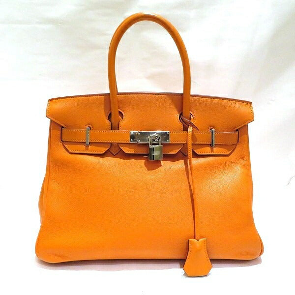 Hermes Clemence Birkin 30 Leather Handbag in Good condition