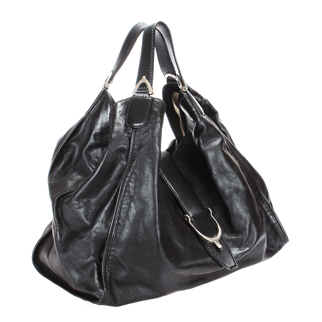 Large Stirrup Leather Shoulder Bag 296855