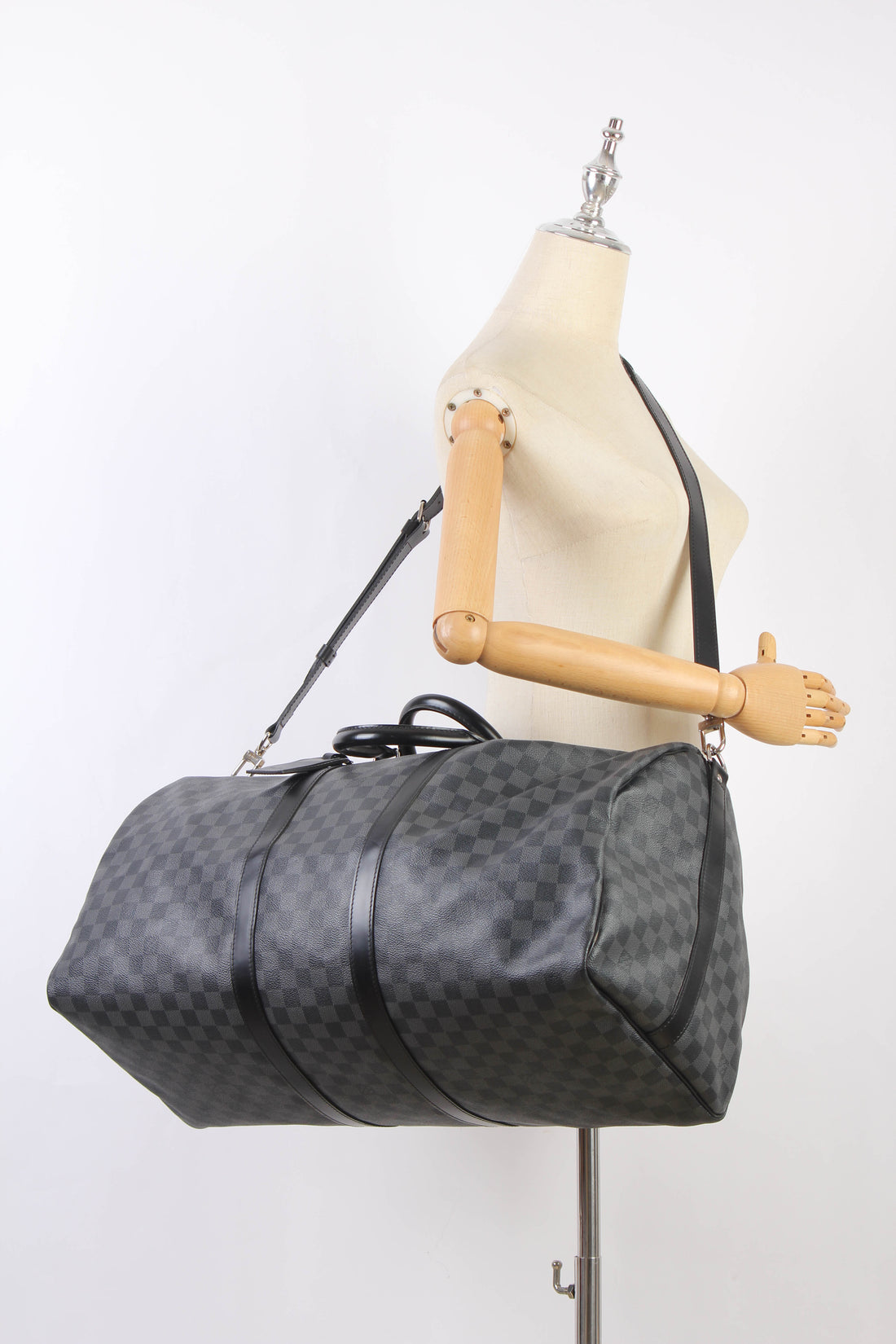 Damier Graphite Keepall Bandouliere 55 N41413