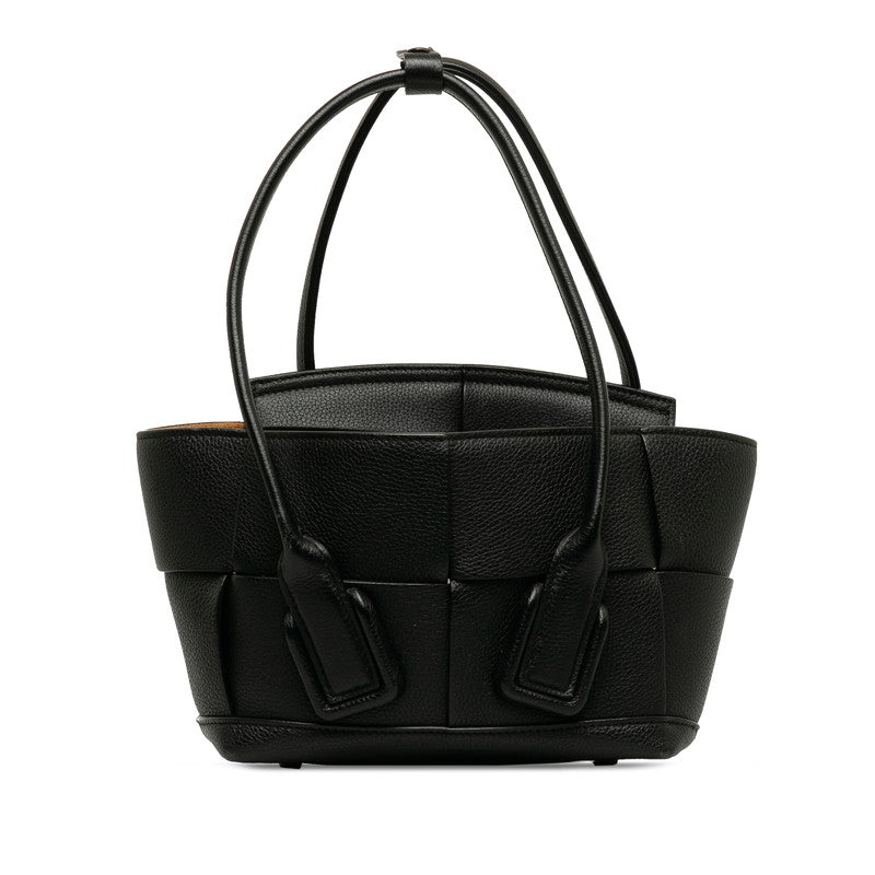 Bottega Veneta Maxi-Intrecciato Mini Arco Handle Bag Leather Handbag in Good condition