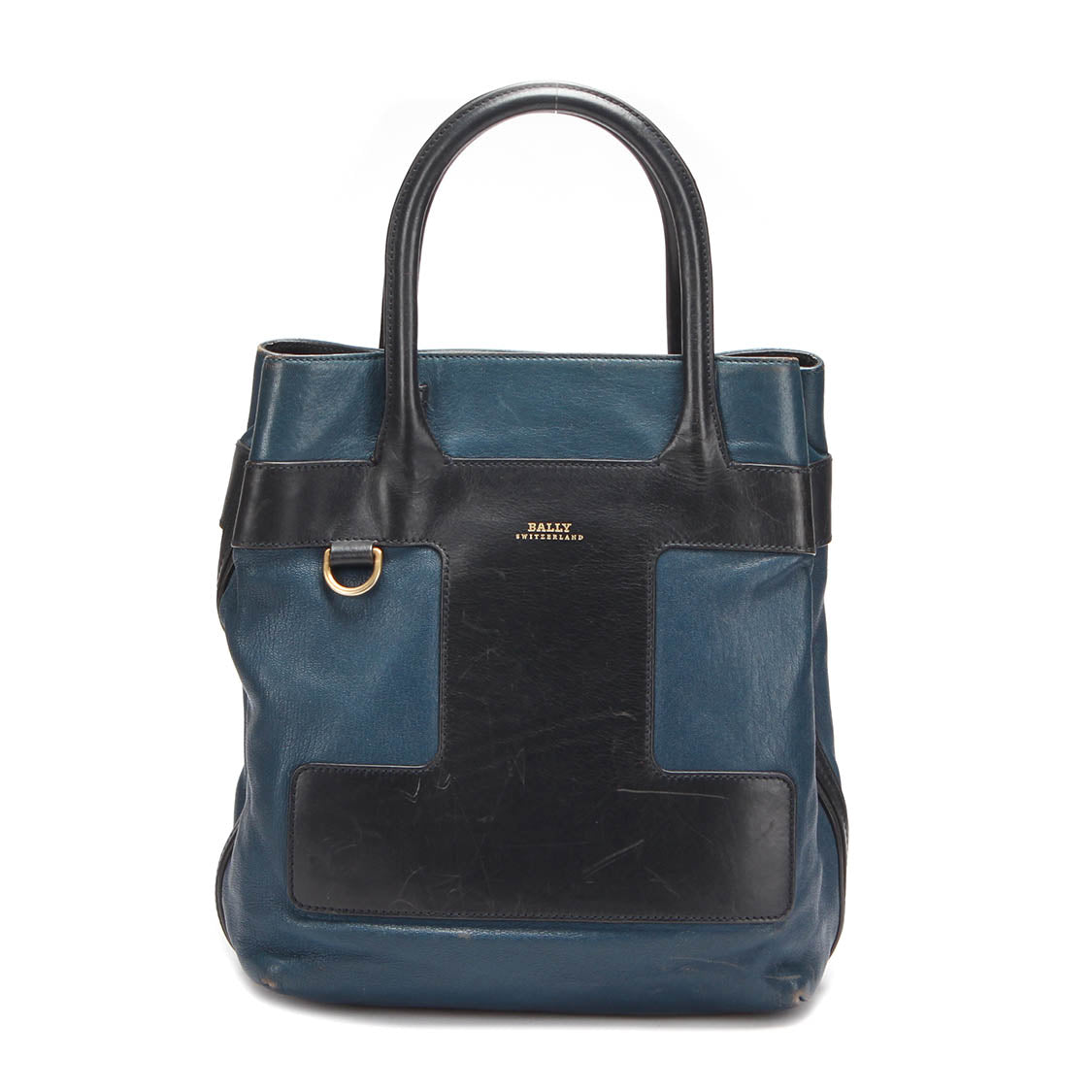 Bicolor Leather Handbag