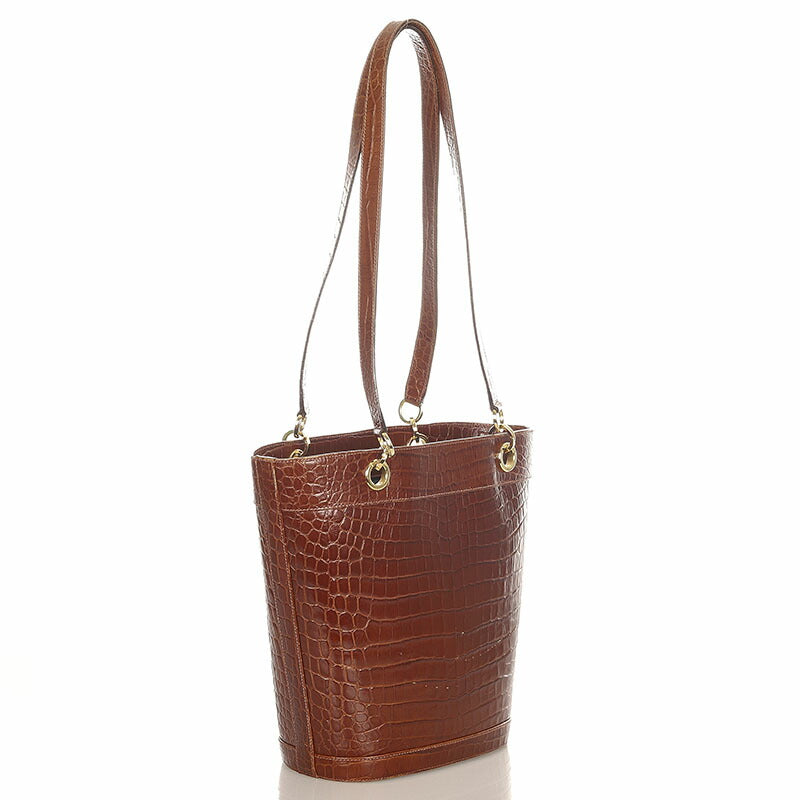 Embossed Leather Tote Bag