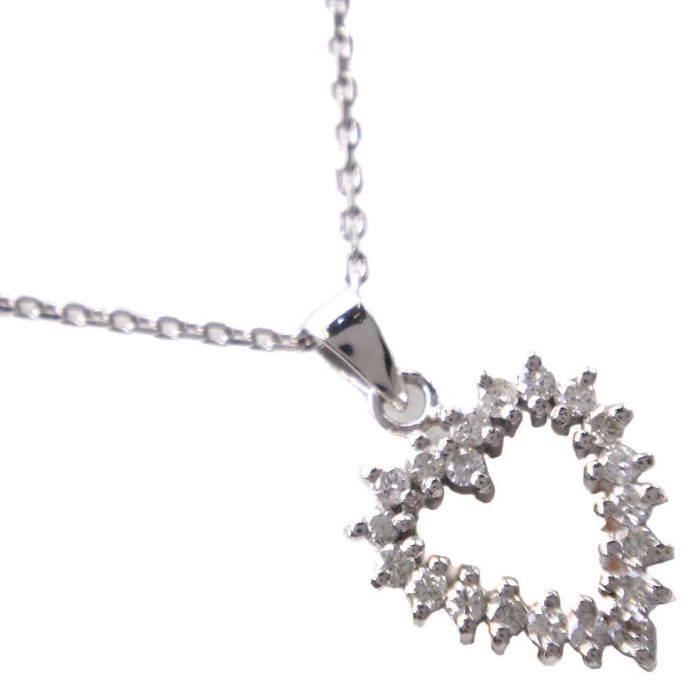 Heart Necklace with Diamonds set in Platinum, Women's