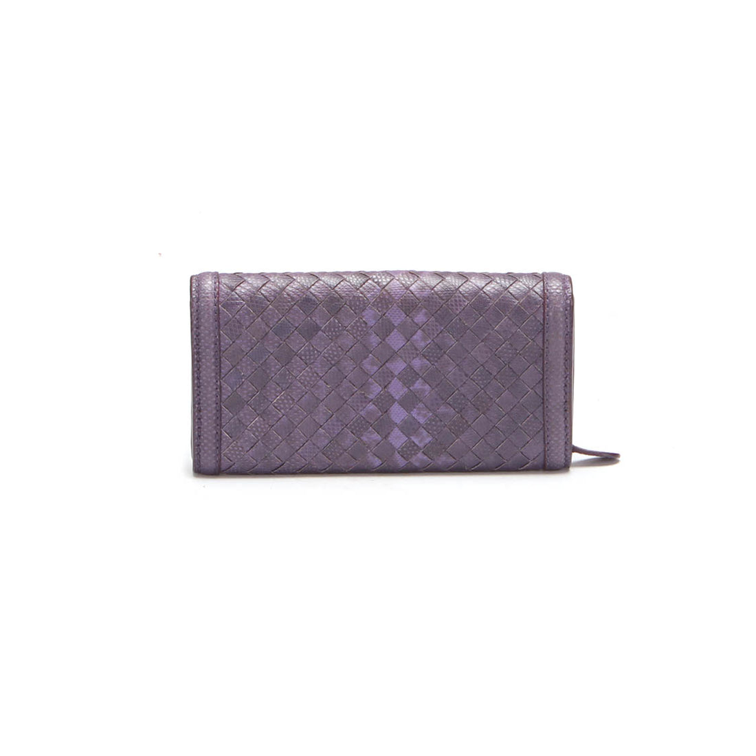 Intrecciato Leather Long Wallet