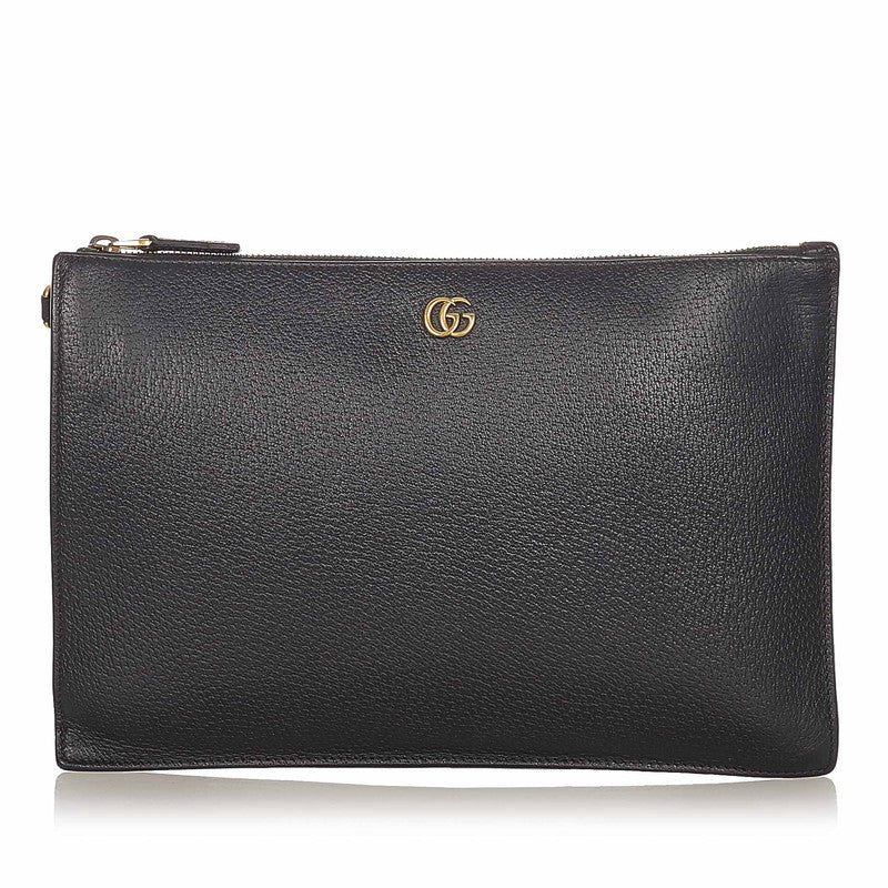 GG Marmont Leather Pouch 475317