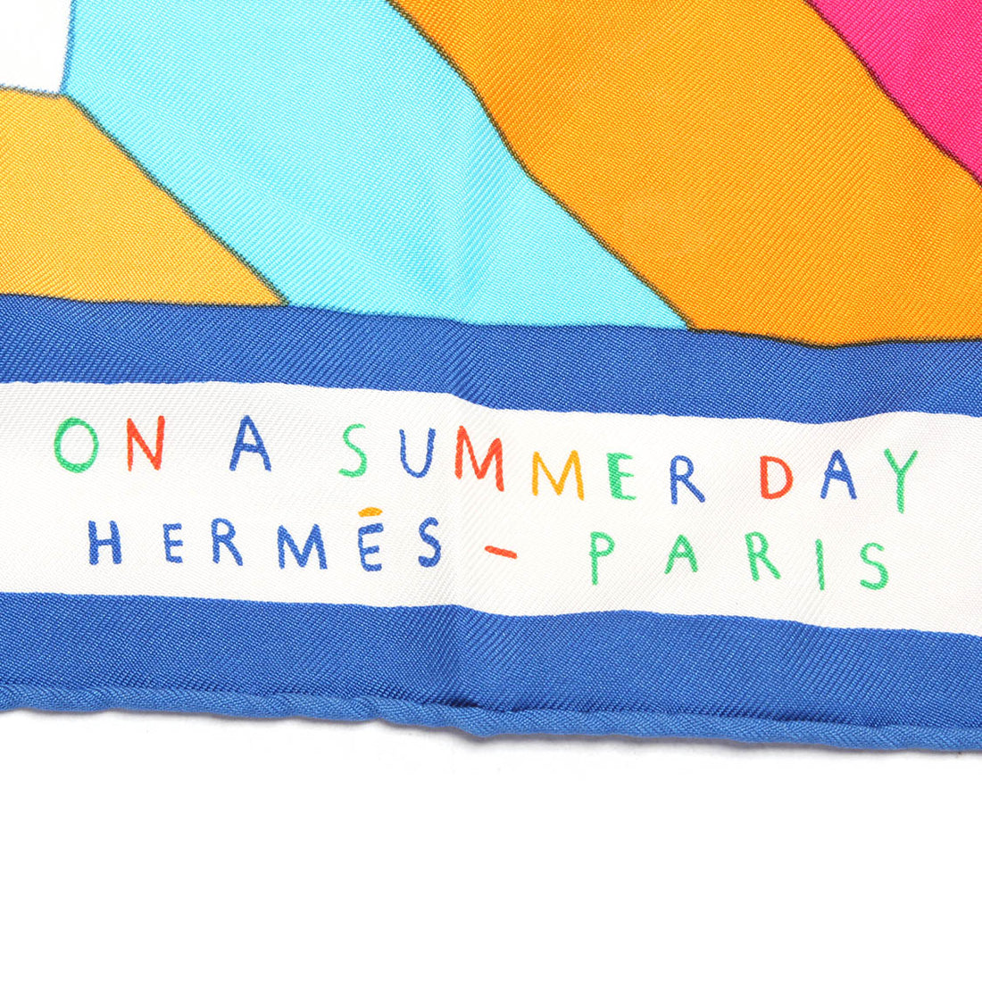 On A Summer Day Printed Silk Scarf