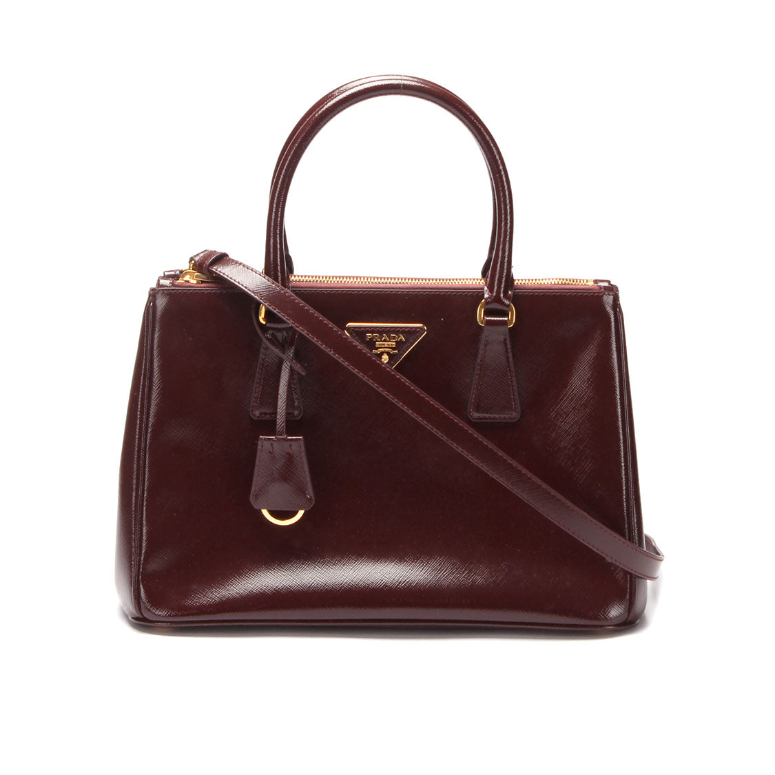 Saffiano Vernice Galleria Double Zip Handbag