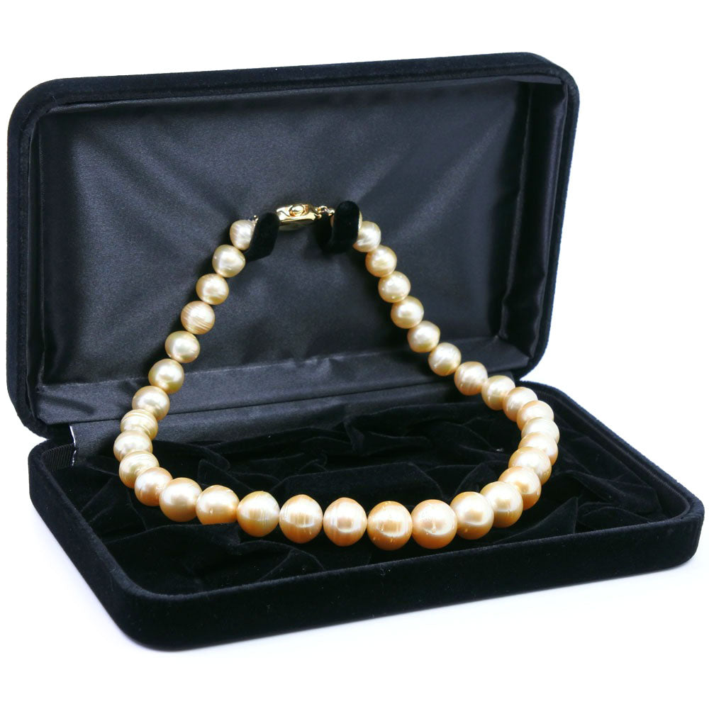 Silver Necklace with Graduated Pearl (10.0-14.0mm) - A+ Rank Pre-owned for Ladies
