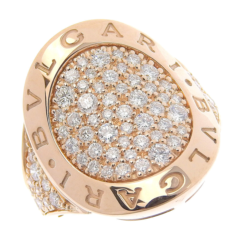 [LuxUness]  Bvlgari Reviving Pave Ring Size 7 in K18 Gold & Diamond - SA Grade Pre-Owned for Women Metal Ring in Excellent condition